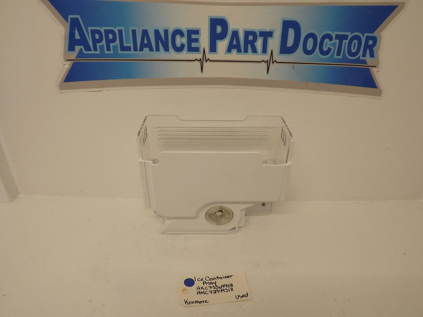 Kenmore Refrigerator AKC73369908 AKC72949318 Ice Container Assy Used Kenmore Refrigerator AKC73369908 AKC72949318 Ice Container Assy Used